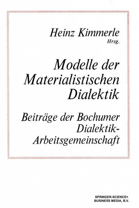 Modelle der Materialistischen Dialektik