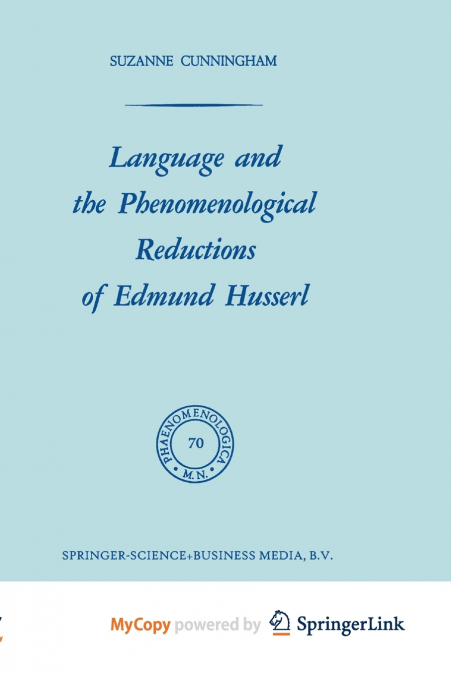 Language and the Phenomenological Reductions of Edmund Husserl
