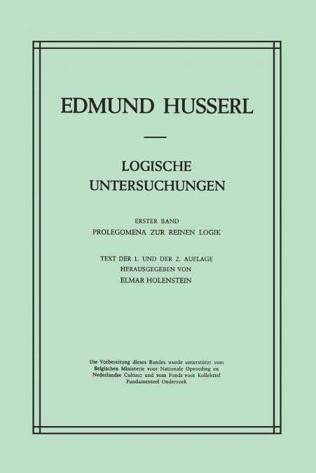 Logische Untersuchungen