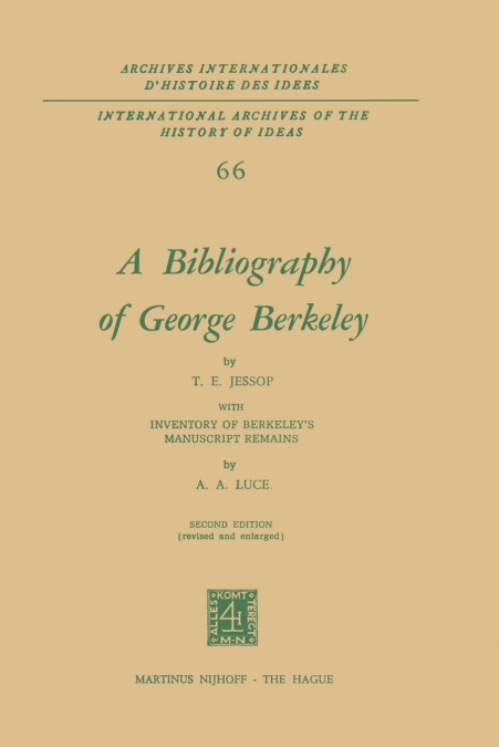 A Bibliography of George Berkeley