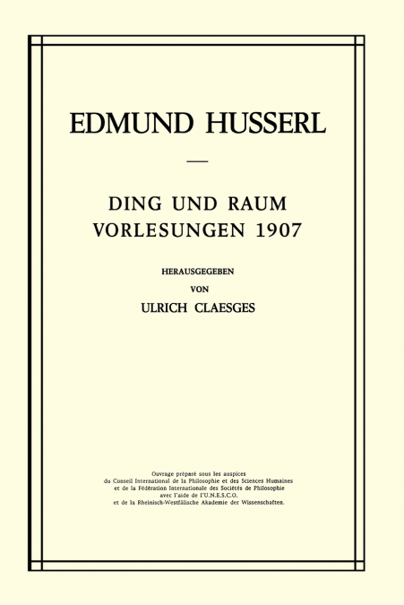 Ding und Raum