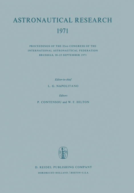 Astronautical Research 1971