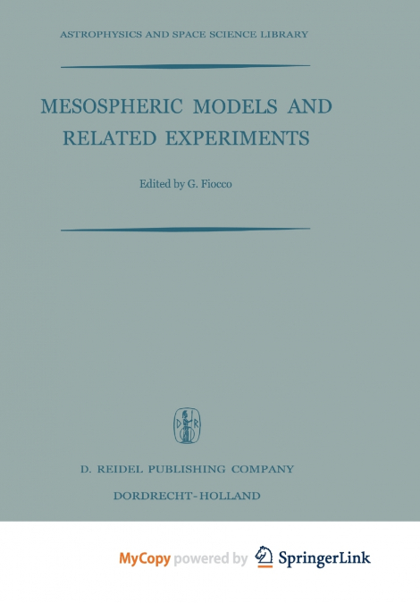 Mesospheric Models and Related Experiments