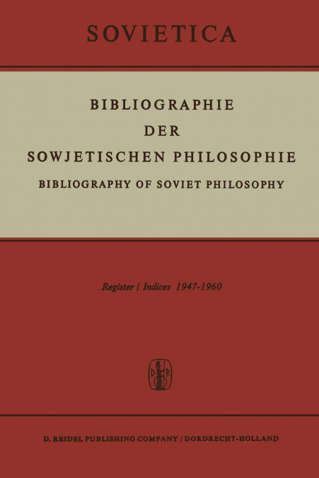 Bibliographie der Sowjetischen Philosophie