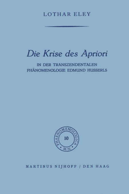Die Krise Des Apriori