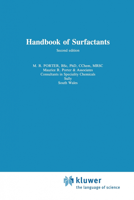 Handbook of Surfactants