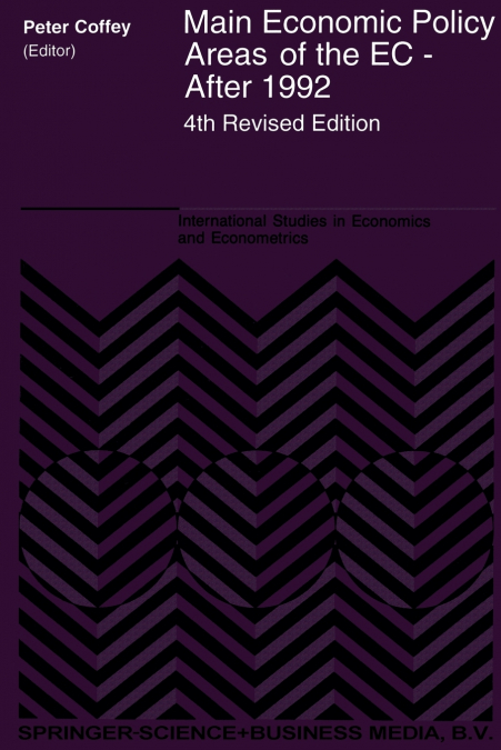 Main Economic Policy Areas of the EC - After 1992