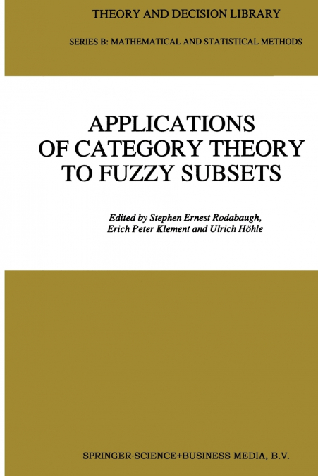 Applications of Category Theory to Fuzzy Subsets