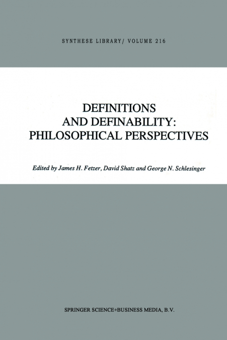 Definitions and Definability