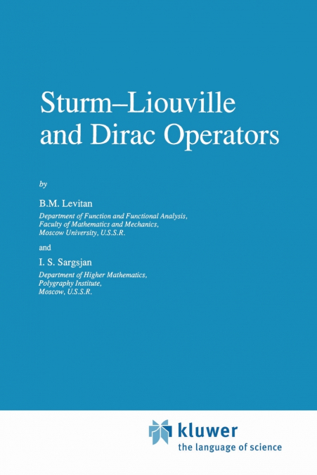 Sturm-Liouville and Dirac Operators