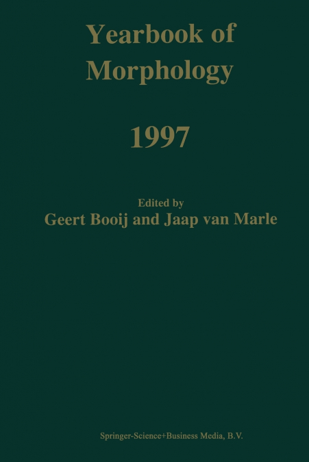 Yearbook of Morphology 1997