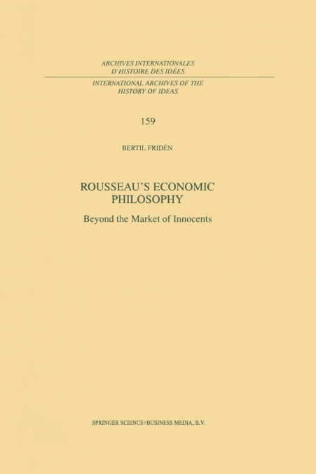 Rousseau’s Economic Philosophy