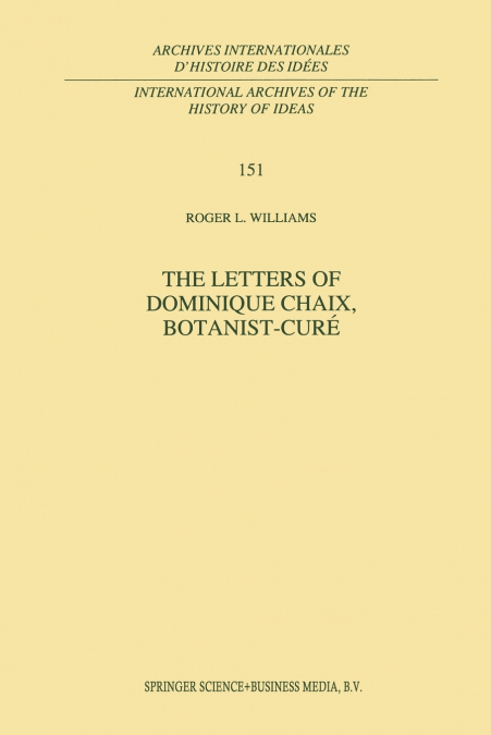 The Letters of Dominique Chaix, Botanist-Curé