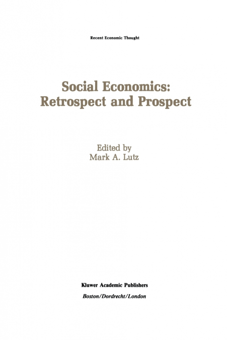 Social Economics