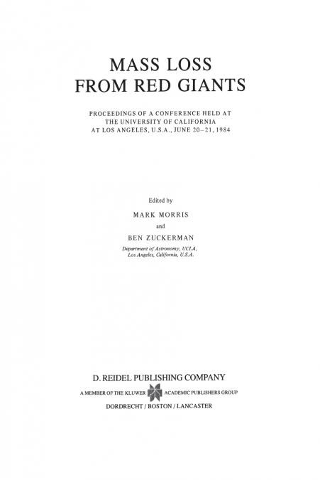 Mass Loss from Red Giants