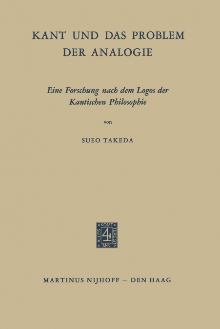 Kant und das Problem der Analogie