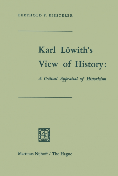 Karl Löwith’s View of History