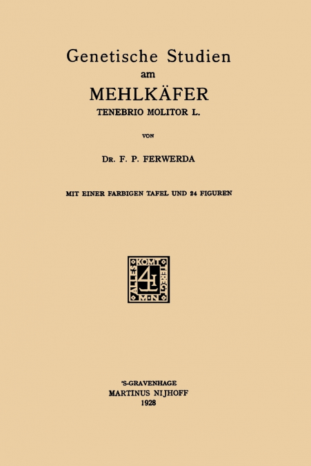 Genetische Studien Am Mehlkafer Tenebrio Molitor L