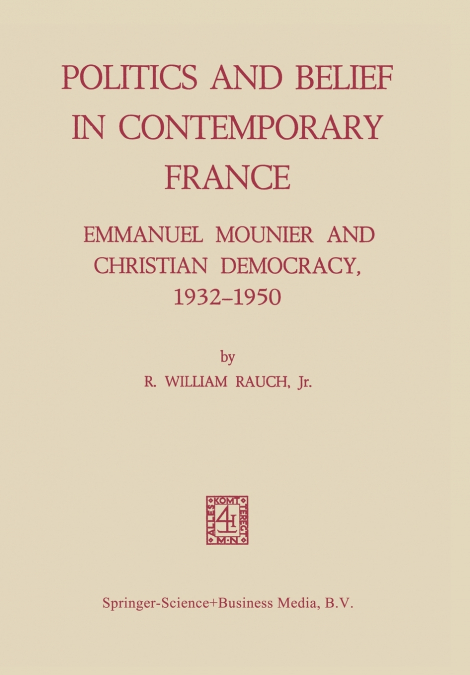 Politics and Belief in Contemporary France
