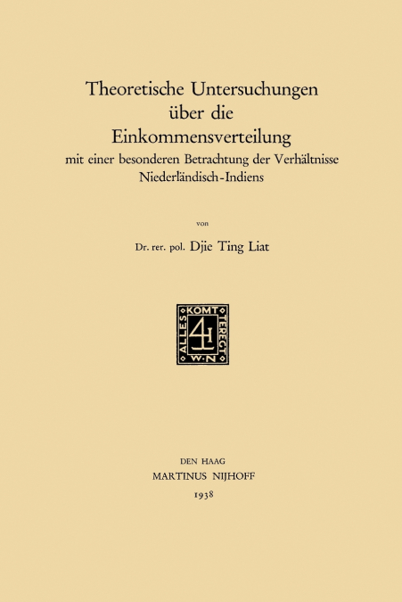 Theoretische Untersuchungen über die Einkommensverteilung