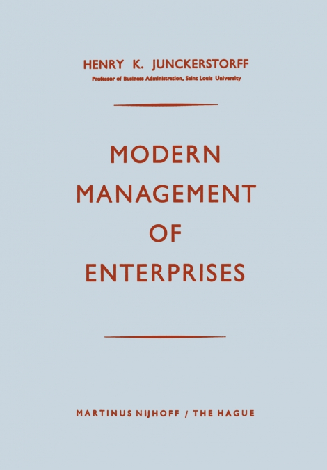 Modern Management of Enterprises