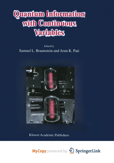 Quantum Information with Continuous Variables