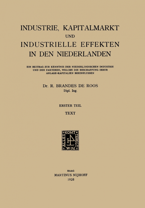 Industrie, Kapitalmarkt und Industrielle EffektEnglish in dEnglish NiederlandEnglish