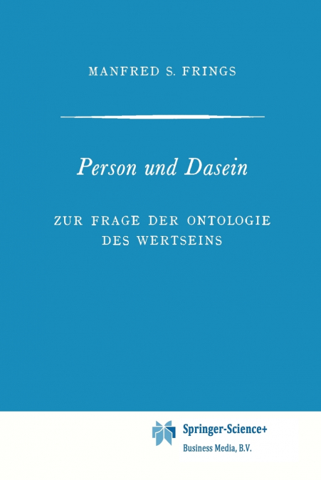 Person Und Dasein
