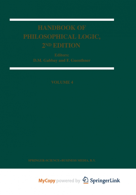 Handbook of Philosophical Logic