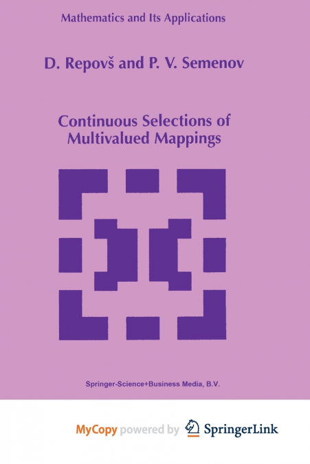 Continuous Selections of Multivalued Mappings