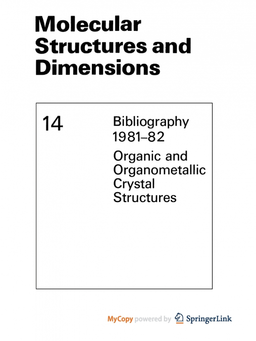 Molecular Structures and Dimensions