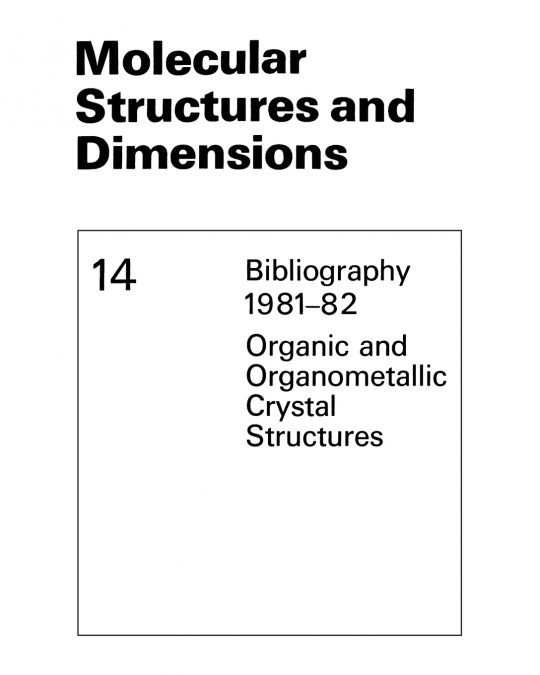 Molecular Structures and Dimensions