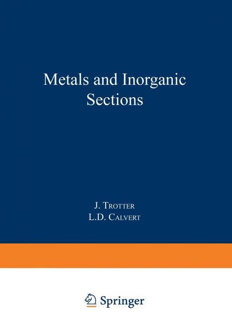 Metals and Inorganic Sections