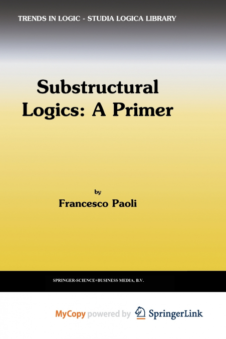 Substructural Logics