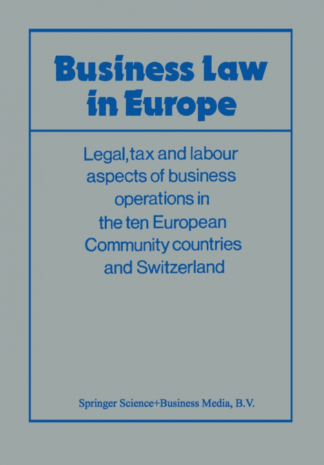 Business Law in Europe