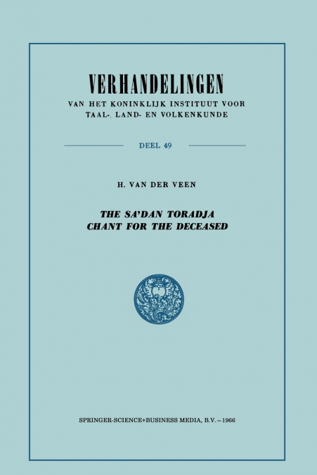 The Sa’dan Toradja Chant for the Deceased