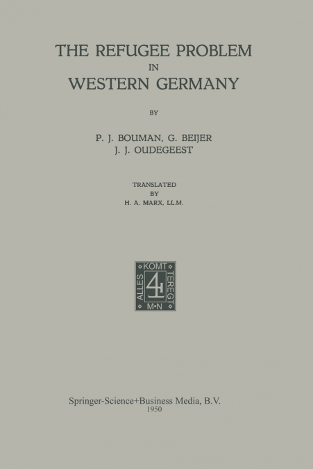The Refugee Problem in Western Germany