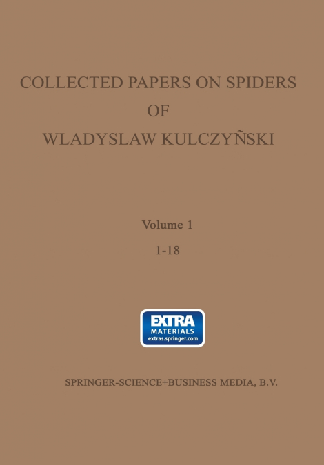Collected papers on spiders of Wladyslaw Kulczyński