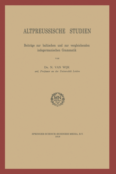 Altpreussische Studien