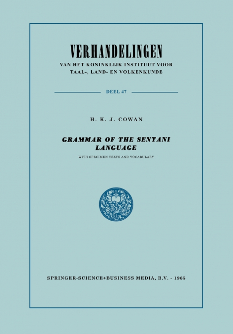 Grammar of the Sentani Language
