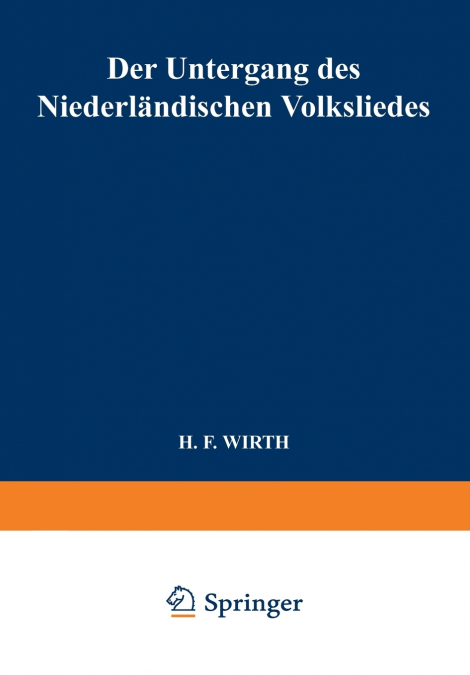 Der Untergang Des Niederlandischen Volksliedes