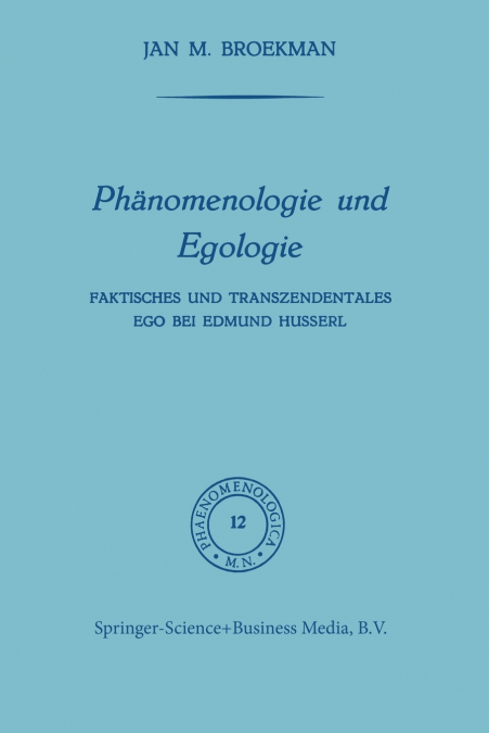 Phanomenologie Und Egologie