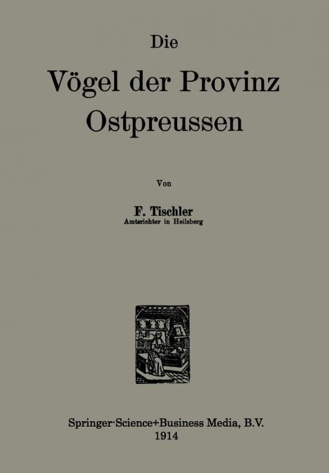 Die Vogel Der Provinz Ostpreussen