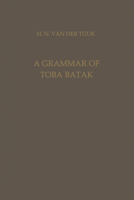 A Grammar of Toba Batak