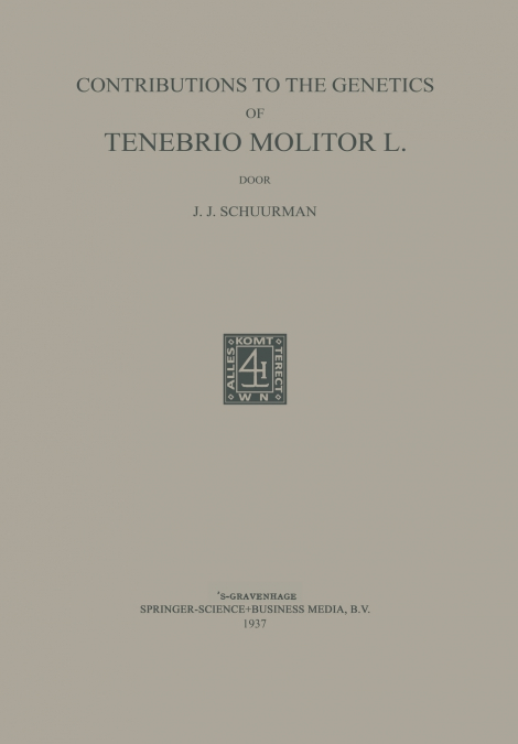 Contributions to the Genetics of Tenebrio Molitor L