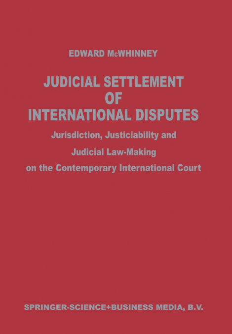 Judicial Settlement of International Disputes