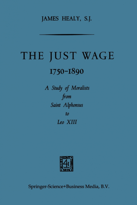 The Just Wage, 1750 1890