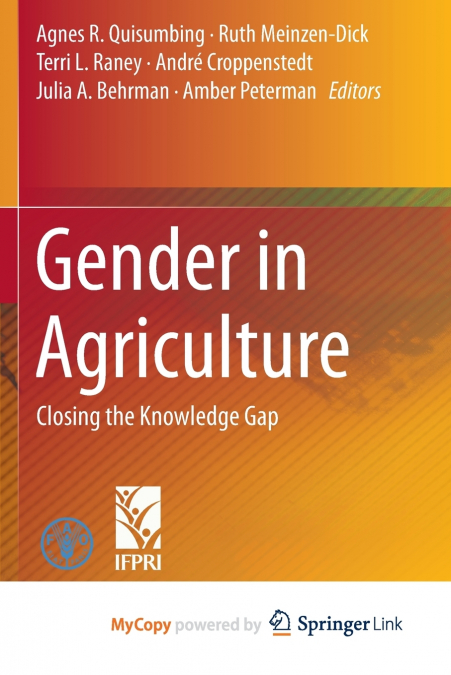 Gender in Agriculture