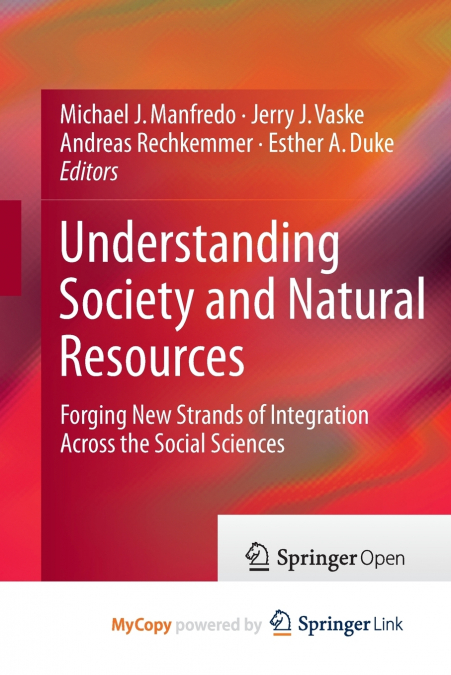 Understanding Society and Natural Resources