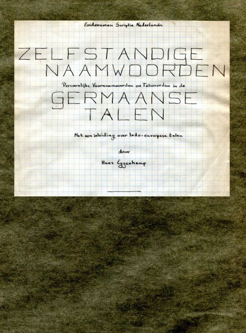Zelfstandige naamwoorden, persoonlijke voornaamwoorden en telwoorden in de Germaanse talen, met een inleiding over Indoëuropese talen.